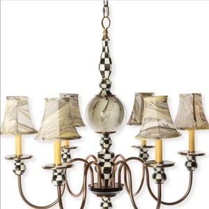 Six Mackenzie Childs Courtly Palazzo Chandelier Shades